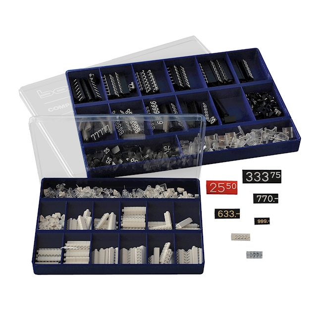 Pricing system 4 mm black/gold